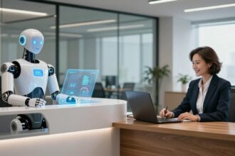 ai receptionist vs receptionist
