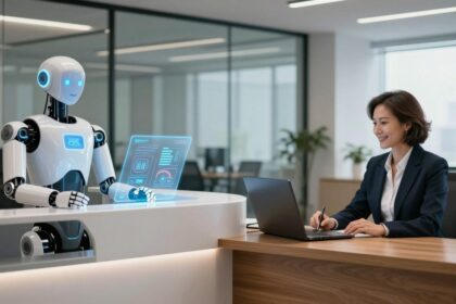 ai receptionist vs receptionist
